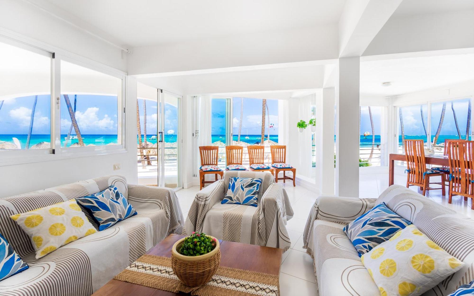 Prime Ocean View Punta Cana Apartments - 3-Bedroom Getaway With Private Terrace On Bavaro Beach Exteriér fotografie